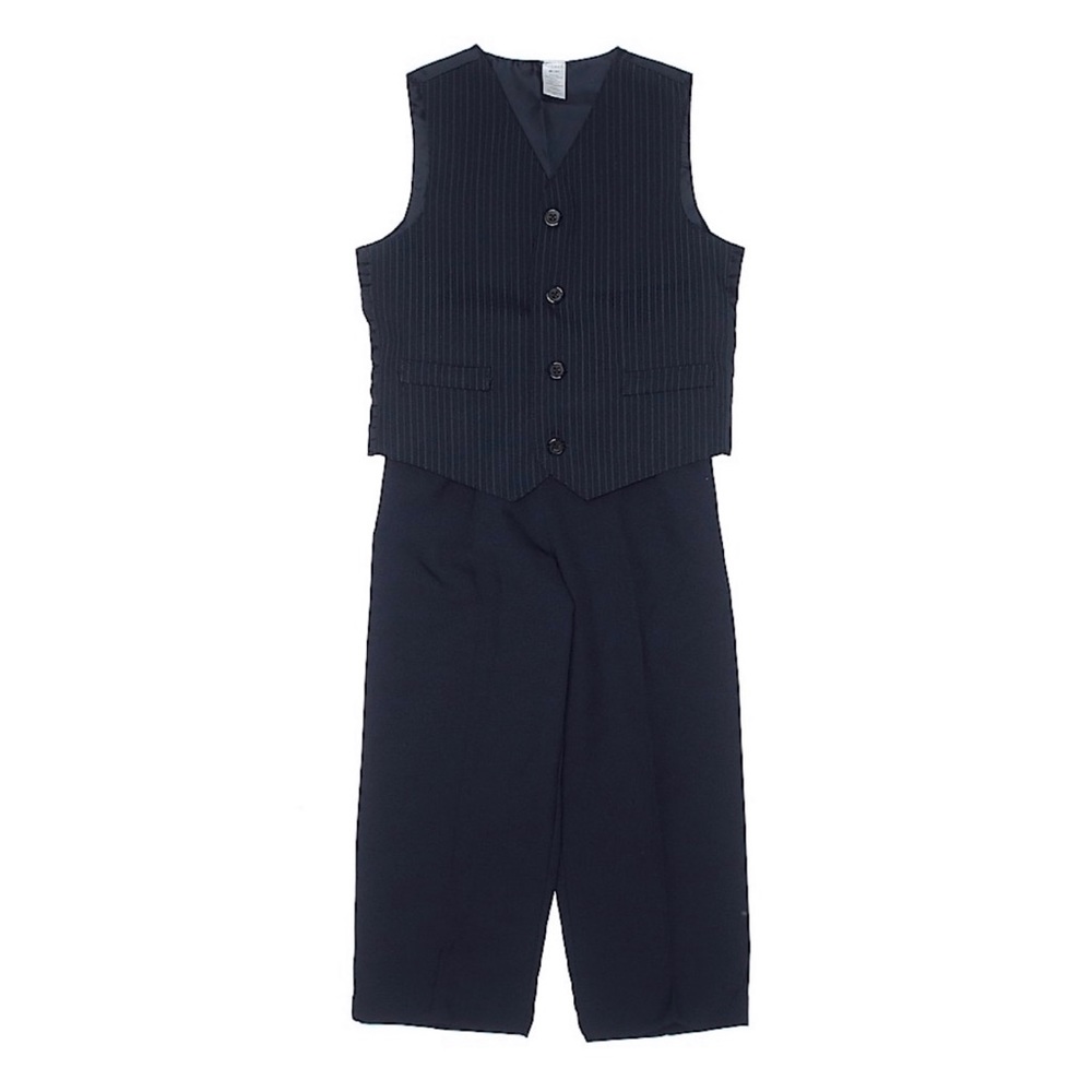 GEORGE Tuxedo Vest Pant Set Navy Blue 4t
